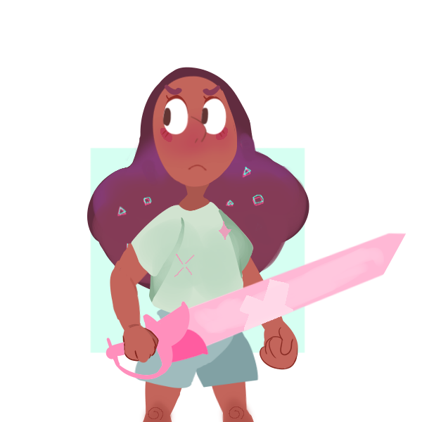 boiling-rice-art-blog:  i wanted to practice using watercolors so i doodled connie!!