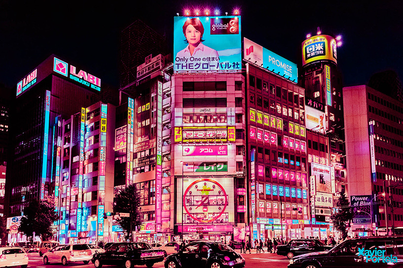 duckcity:  archatlas:    Tokyo’s Pink Glow   Xavier Portela takes us on a visual