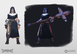 wearepaladin:Sister Abigail of Darksburg, Concepts, Model, and Final Design by  Philemon Belhomme and   Jeremy Vitry