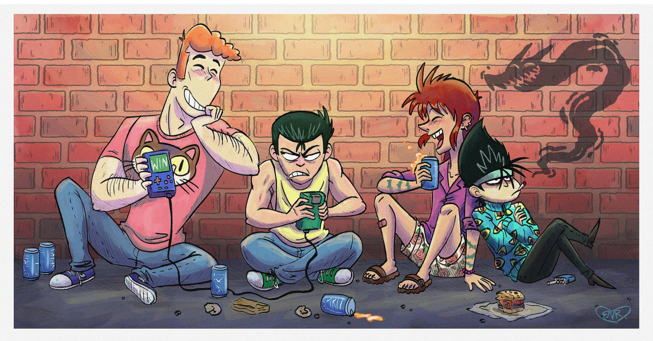 b-regalado-draws:  I did this for the 199X Gallery Show at Meltdown. Twaz fun 