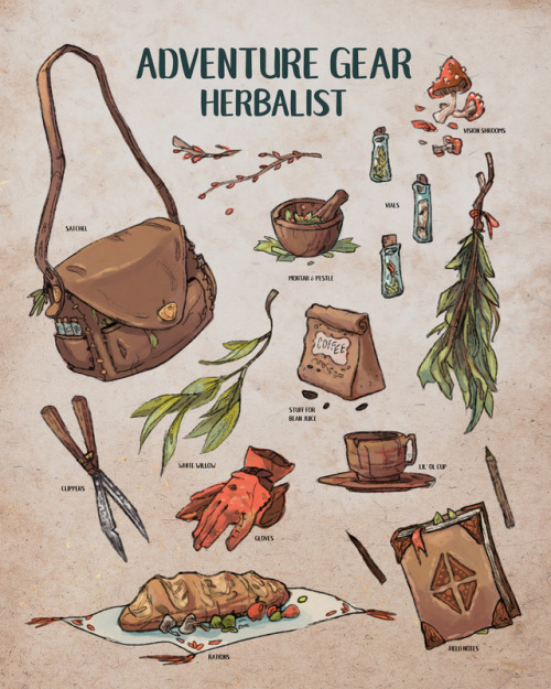 sarahlindstromart:Little herbalist spreadsheet!