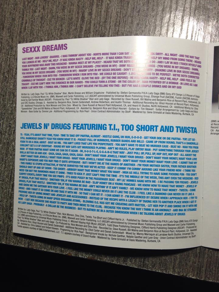 ladyxgaga:  Another look inside of ARTPOP’s album booklet. 