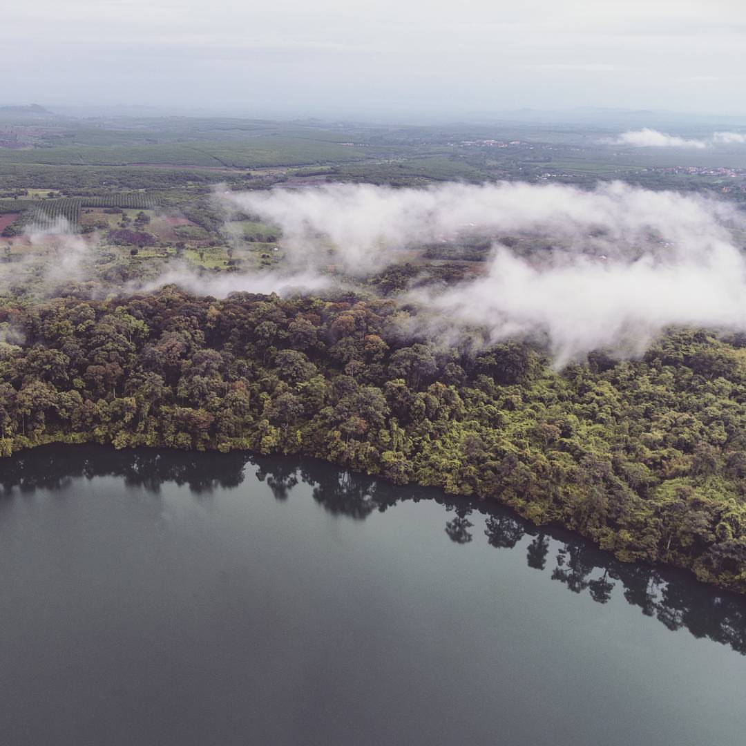 Lake Yeak Yaom this evening while on assignment in Ratanakiri 🇰🇭📸 _