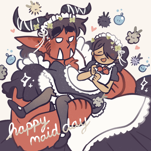 melos and clover, maid day and valentine’s day! I posted these over on twitter and didn’