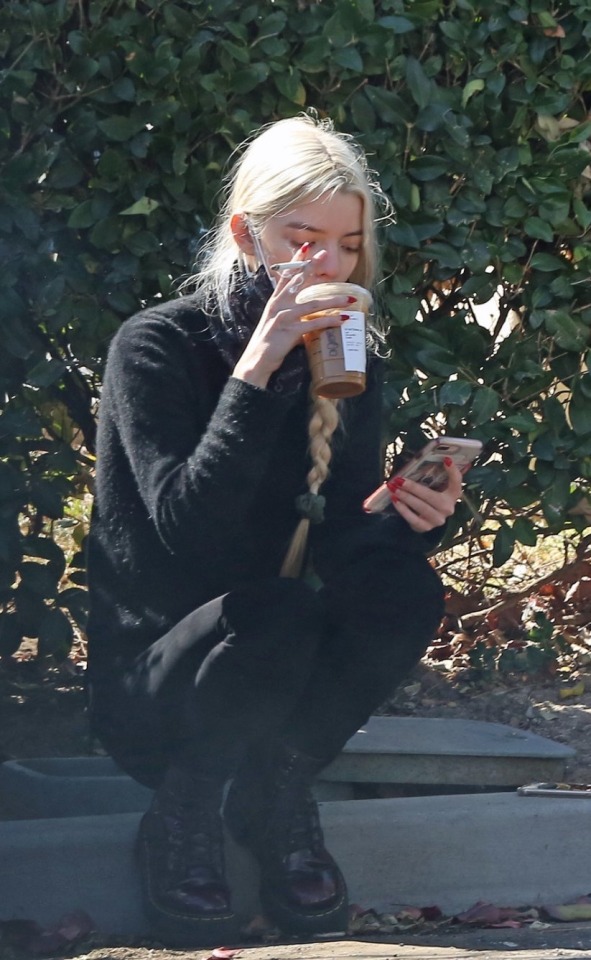 caroldanversenthusiast:oh to be on a curb drinking coffee and smoking with Anya Taylor Joy