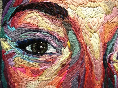 jsarloutte:  On my own, Autoportrait, embroidery, porn pictures