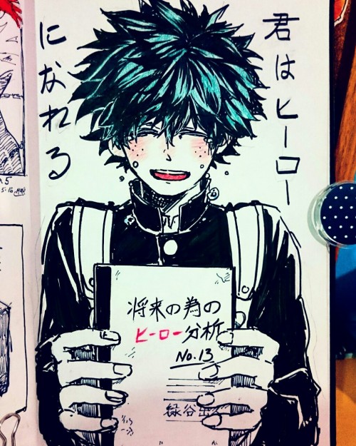 ask-knucklesandno1hero:  paa-kaa:  BOKU NO HERO SKETCHES! i did for my instagram All those cliff han