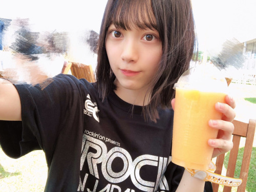 sakamichi-steps: 欅坂46 森田ひかる 公式ブログ 2019/08/05 09:48 #ROCK IN JAPAN FESTIVAL(+反転・補正など)