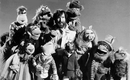 jimhenson-themuppetmaster:A Photo of Jim Henson and his Muppets on The Muppet Show in 1976. If you l