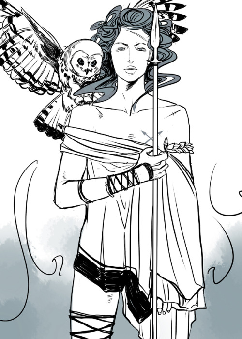 cassandrajp:ATHENA! Goddess of Wisdom, Master of Courage! She popped out of Zeus’ head fu