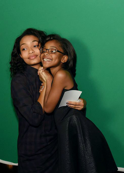 blackladyjeanvaljean:nnekbone:soph-okonedo:Yara Shahidi and Marsai Martin of ‘black-ish’