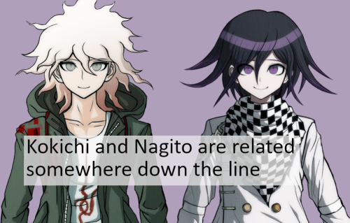 Headcanon: Kokichi and Nagito are related somewhere down the line