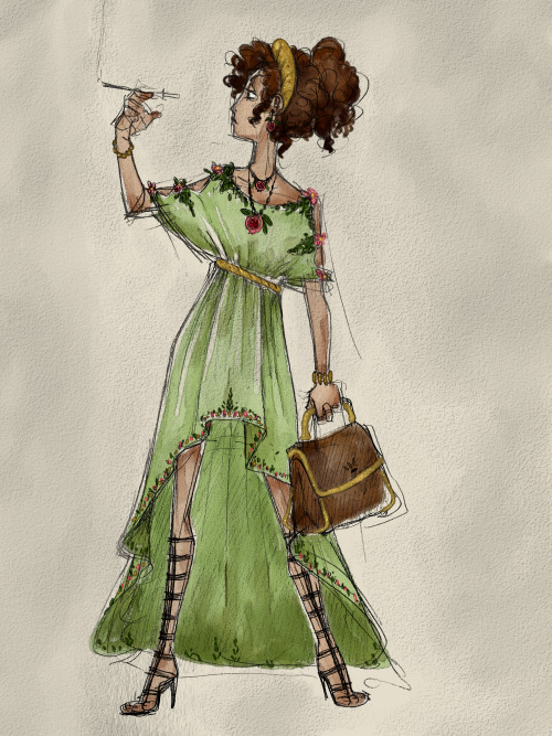 im costume designing hadestown for a class which is really exciting for me because ive had designs f