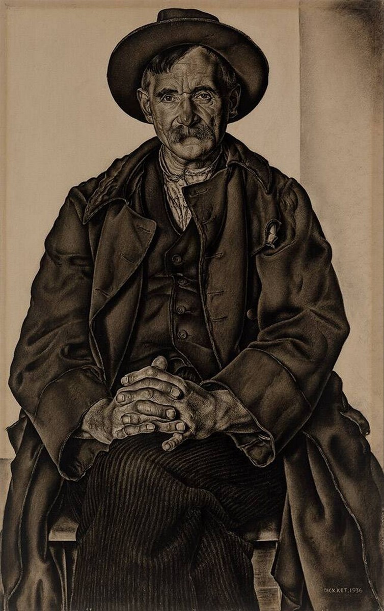 Dick Ket (Dutch, 1902 - 1940)Portrait of the father of the artist, 1936