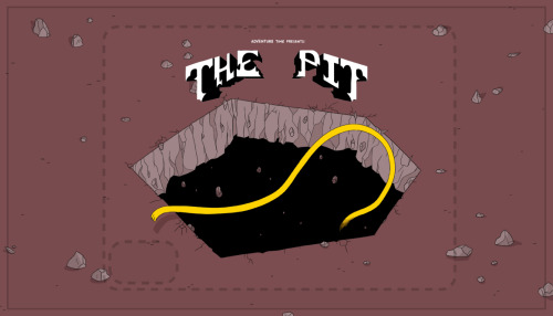 The Pit - title card design by Michael DeForge painted by Nick Jennings