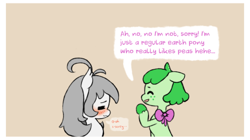 ask-snewpea:Snew Pea: I do really admire them, I wish I was a plant pony! ; a ; @ask-laichi @askthegardenponies @askflowertheplantponi x3 <3