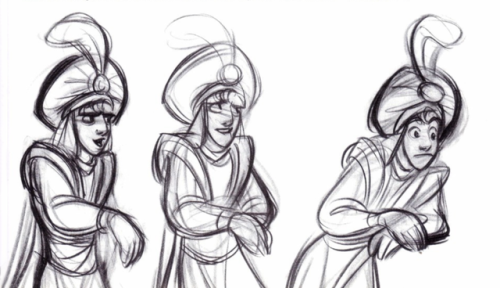 scurviesdisneyblog:Artwork from Aladdin: The Making of an Animated Film 