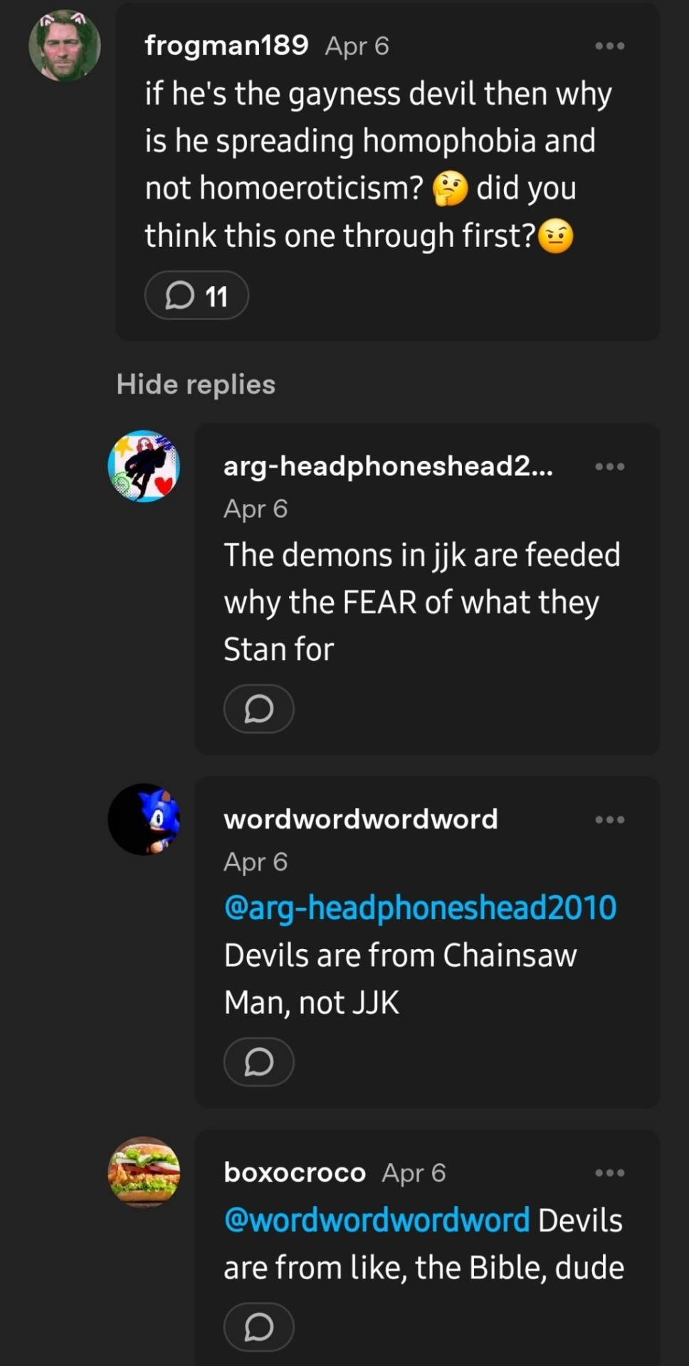 From The Comments