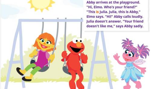 micdotcom: Meet Julia, Sesame Street’s new character with autism  As part of a new camp