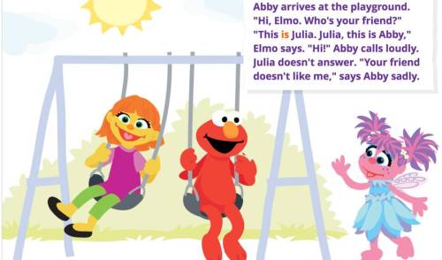 orangememesicle:micdotcom:Meet Julia, Sesame Street’s new character with autism As part o