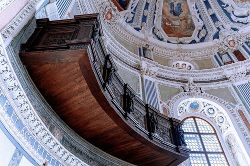 legendary-scholar:  The interior of the Tower Boska in the castle in Krasiczyn, Poland.