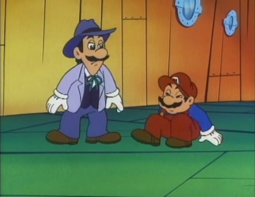 gutefist:cdi-screens: The Super Mario Bros. Super Show: “Rolling Down The River” [01614/6969] oh God