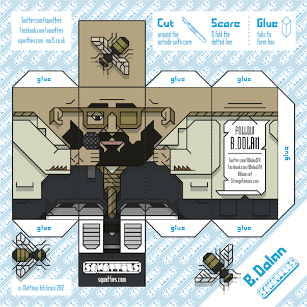 the B. Dolan paper toy template