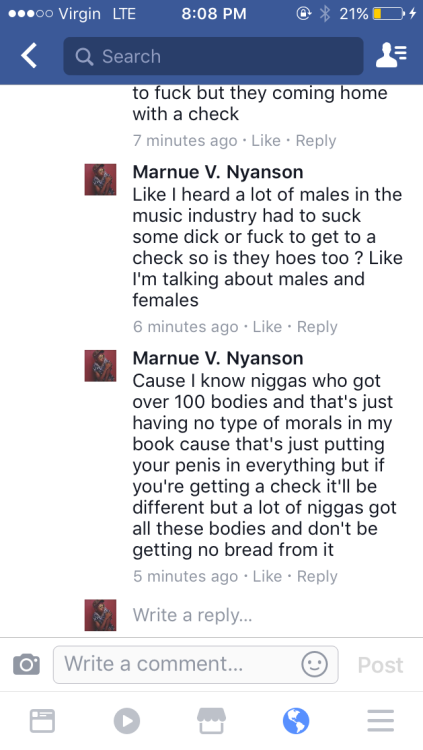 l0rdfapulous:  sex-ed101:  l0rdfapulous:  Ctfuuuu he ain’t reply  Still no reply ctfu  He never replied  “…a lot of niggas got all these bodies and don’t be getting no bread from it” 😂😂😂 no fucking lies