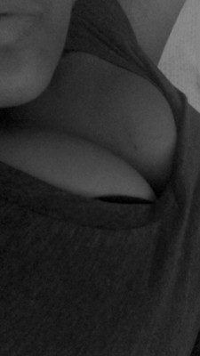 sexylovelysinfulme:  I think my boobs look nice in black and white  So do I baby