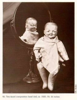 sixpenceee:  A Two-Faced Doll from the 1920’s