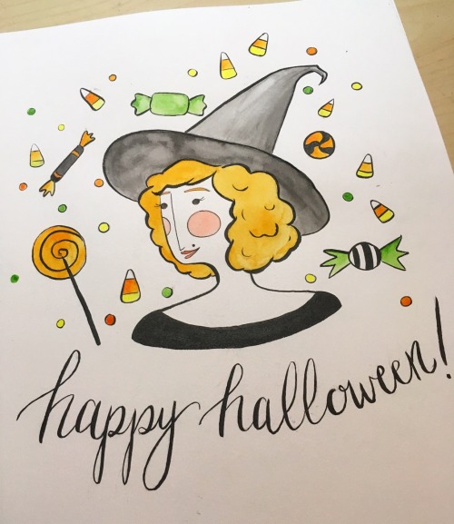 Inktober day 31: Happy Halloween!! The last witch! I had so much fun with Inktober and I can’t