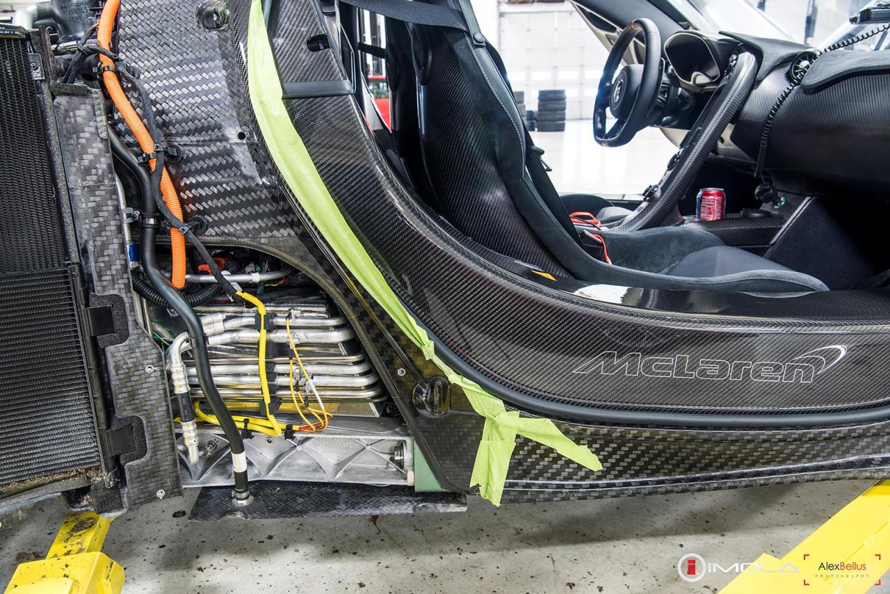 mclaren-soul:  Great shots of a McLaren P1 stripped down. More here 