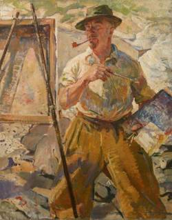 blastedheath:  Richard Copeland Weatherby (British, 1881-1953), Stanley Gardiner, 1945. Oil on canvas, 127 x 101.5 cm. Penlee House Gallery &amp; Museum, Penzance, Cornwall. 