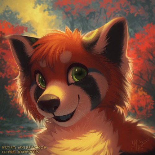 Completed YCH for the lovely n oh-so-fluffy wah @/Dainen475 - Always love painting this sweet charac