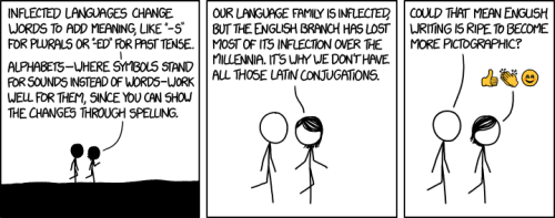 allthingslinguistic: I disagree with this xkcd, but it’s nonetheless amusing (alphabets are us