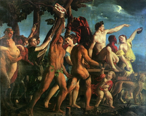 necspenecmetu:Attributed to Giovanni di Niccolò de Luteri (Dosso Dossi), The Triumph of Bacchus, c. 