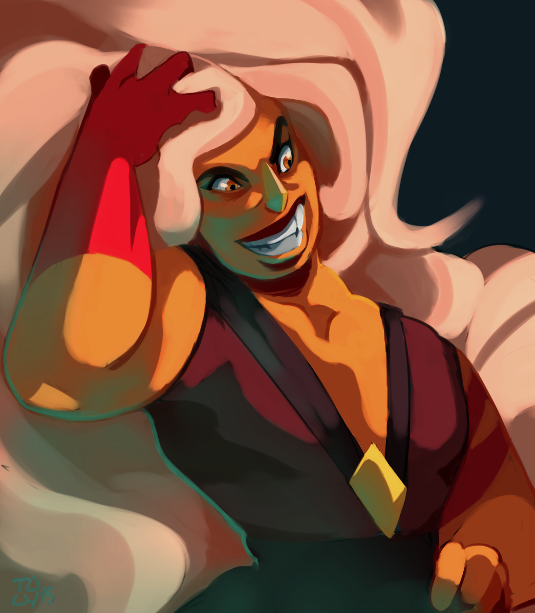 bloomforest:  art trade for basbird the biggest buffest cheeto puffest 