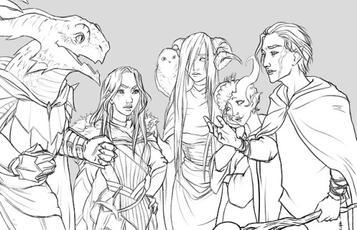 A Scene From A Dnd Game Not Too Long Ago Where I Practiced Drawing Expressions. Im Not Sure When Ill
