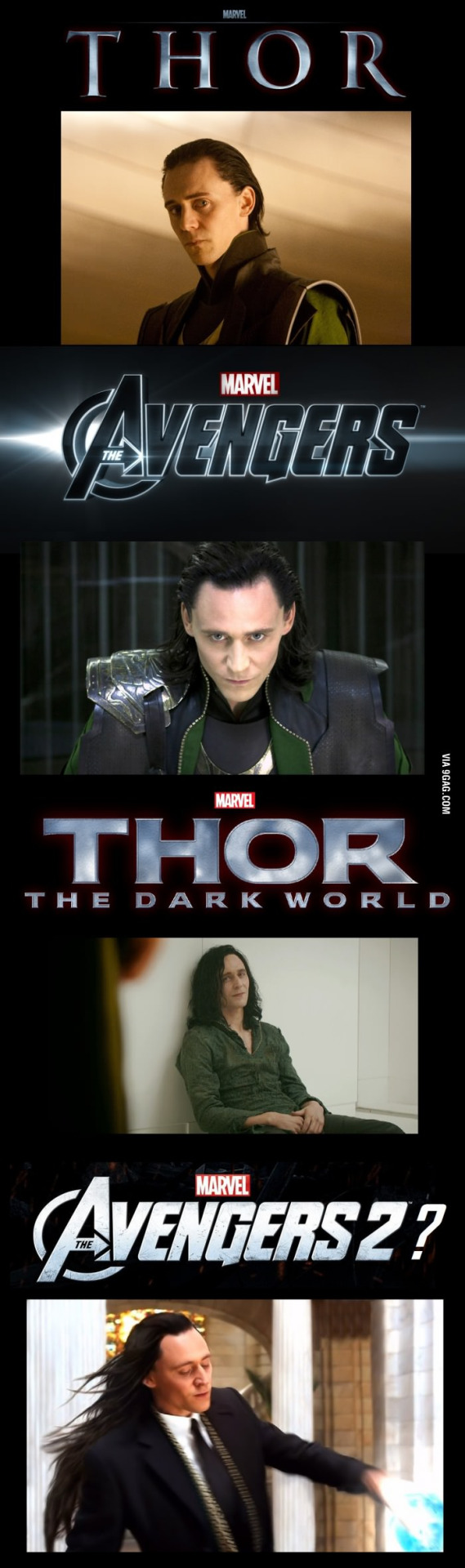 ifindyourlackofshipsdisturbing:  Loki’s hair evolution.