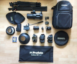 thehotelographer:  Here it is, then: the classic kit shot for all you gear nerds out there. I’ve left a few things out (mostly duplicates) but this is virtually all my equipment, and what I bring on nearly all my shoots. I’m sure you can work out