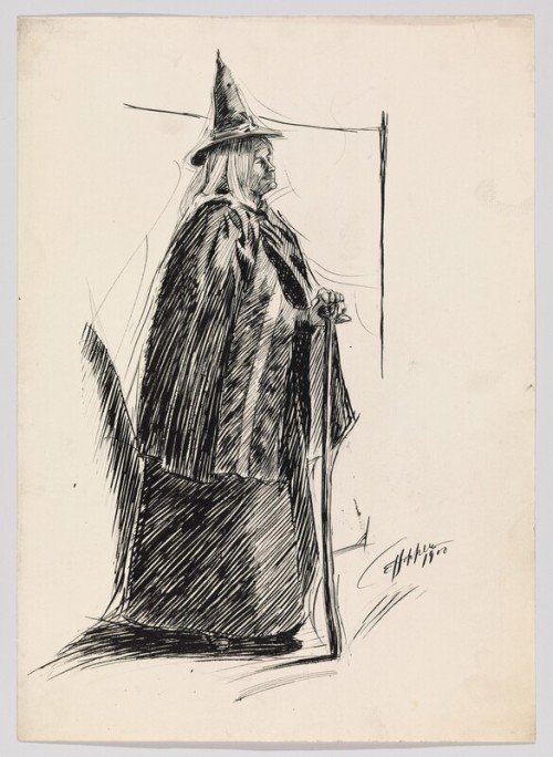 Study of a Witch by Edward Hopper (ca. 1900).