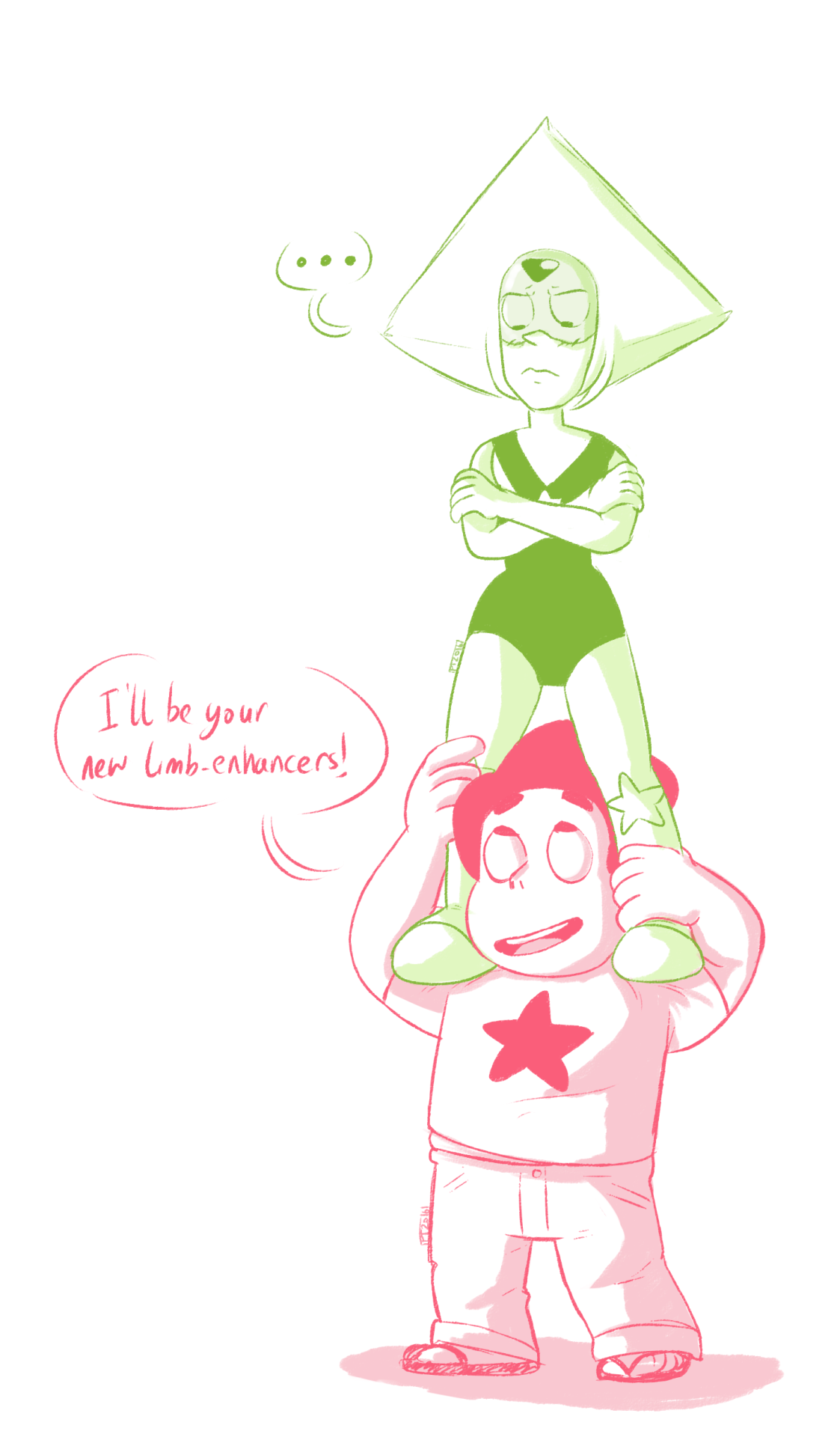 psychologistart:  Daily Sketch 9 09/01/2016 New improved limb-enhancers, Steven edition!