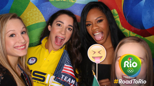 Gymnasts gone goofy: Inside the #RoadtoRio photo booth 