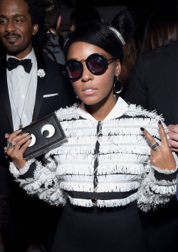 soph-okonedo:    Janelle Monáe attends the Warner Music Group GRAMMY Party at Milk Studios on February 12, 2017 in Hollywood, California  