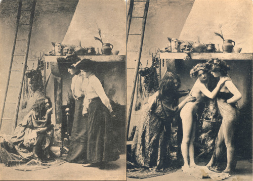mistgates:  Sabbat in Paris circa 1905 photographer unidentified http://sexywitch.wordpress.com/2007/04/07/witches-sabbat-1905/ 