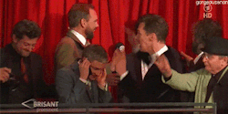 gorgeousanon:  Benedict Cumberbatch taking pics with Martin Freeman on the phone (X) 