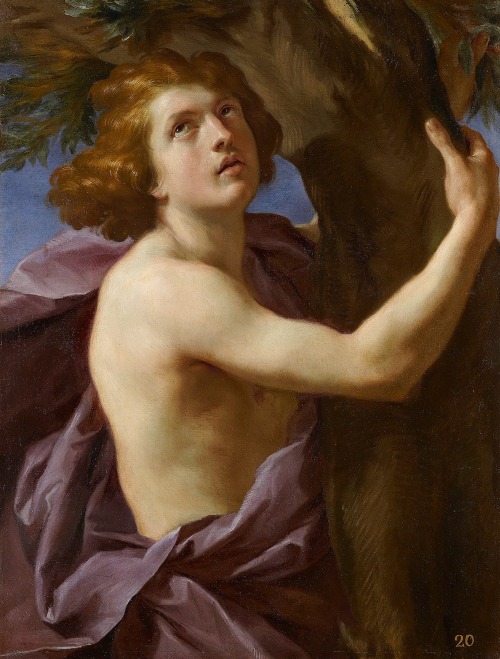 Apollo Embraces Daphne Turned Into A Laurel Tree. 17th.century. Cavalier Mutti. Italian.1604-1653. o