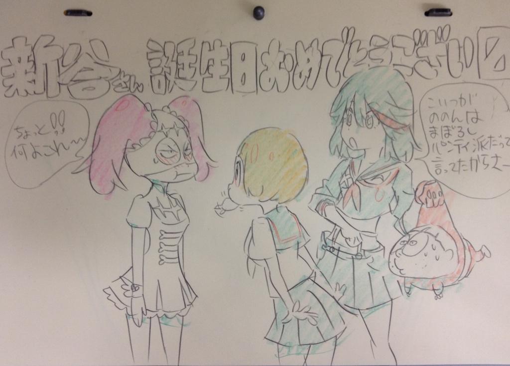 animeslovenija:   Birthday wish for Nonon’s VA. Nonon: Excuse me!! What is this?