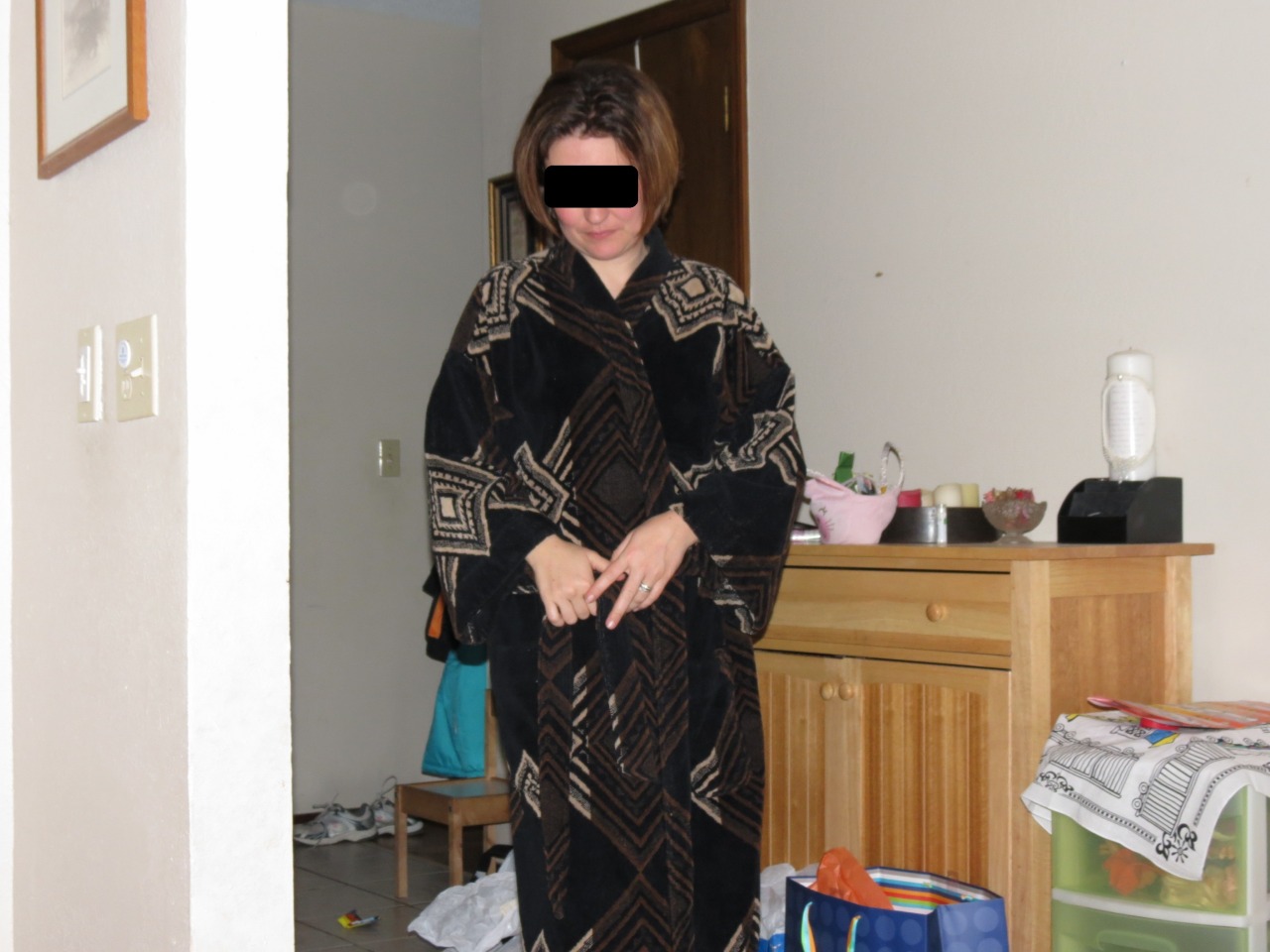 Love these wife pictures. Nice medium boobs with quarter size red nipples and a nice