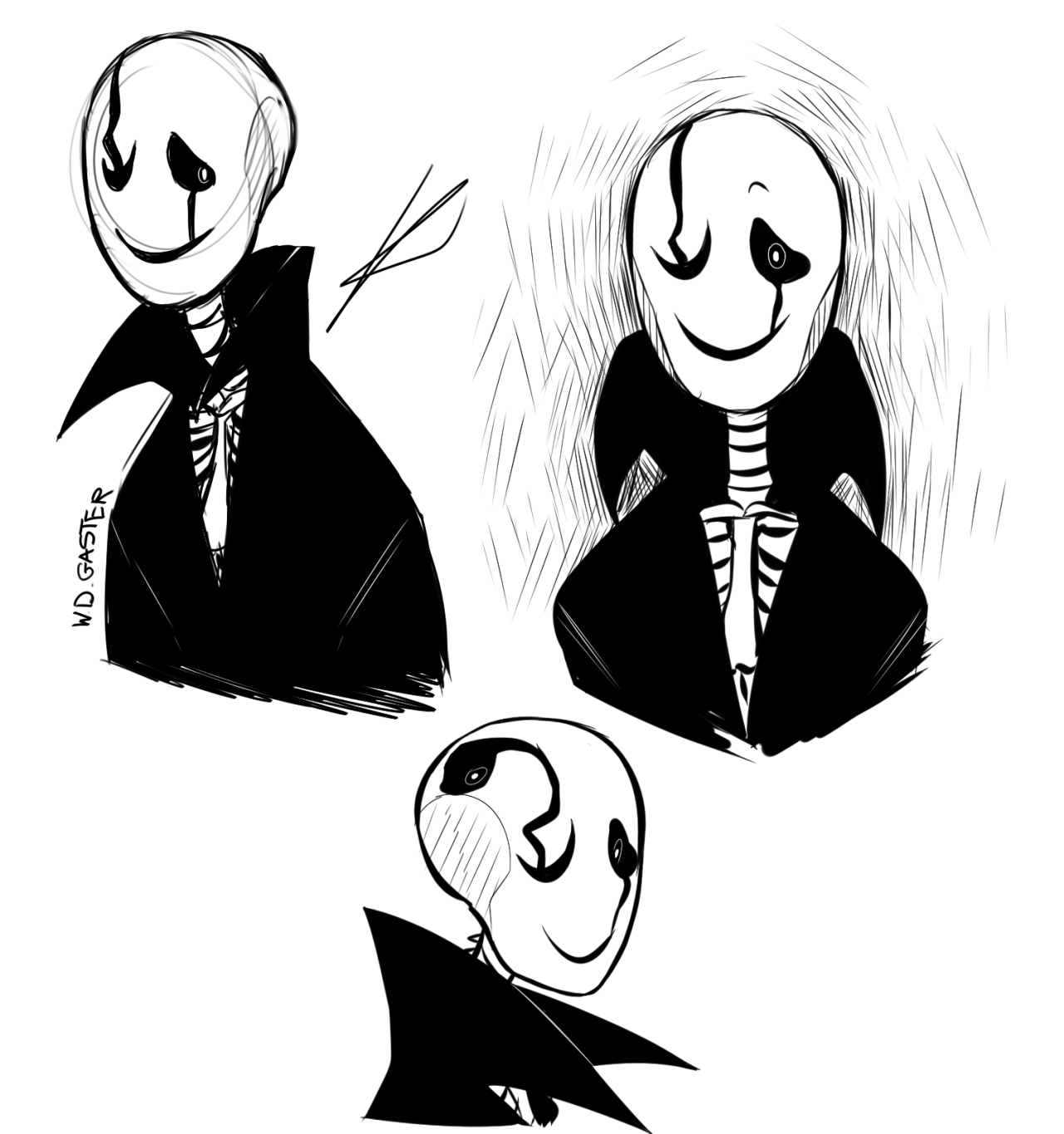 All the Gasters I made in the last 2-3 hours. Jfc it’s like my weak spot or smth